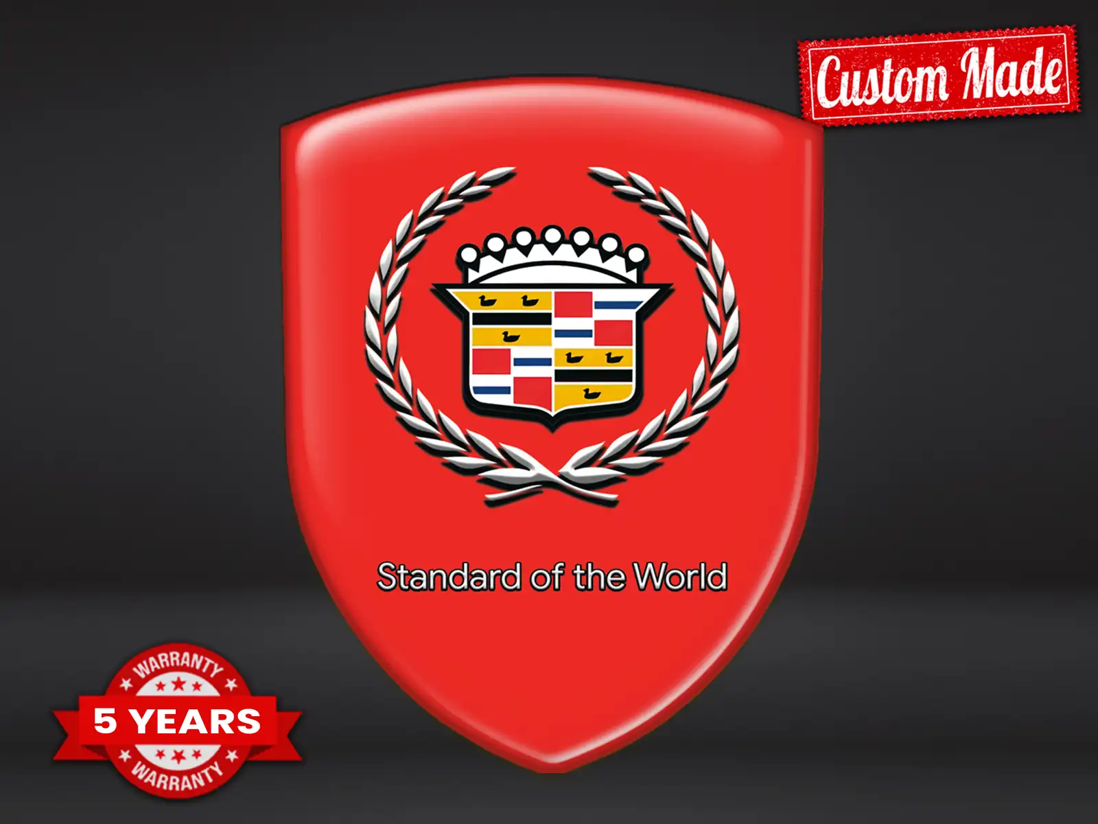 Cadillac Silikon Sticker Luxus Domes Racing Labels